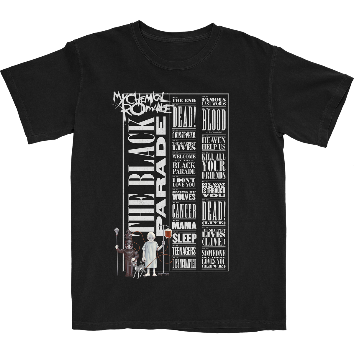 The Black Parade Deluxe Tracklist T-Shirt